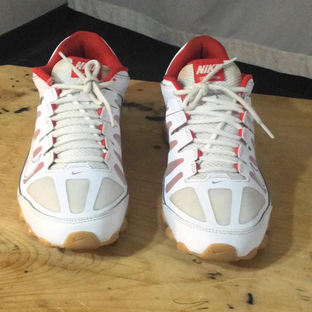 Nike Kids' White & Red Athletic Sneakers